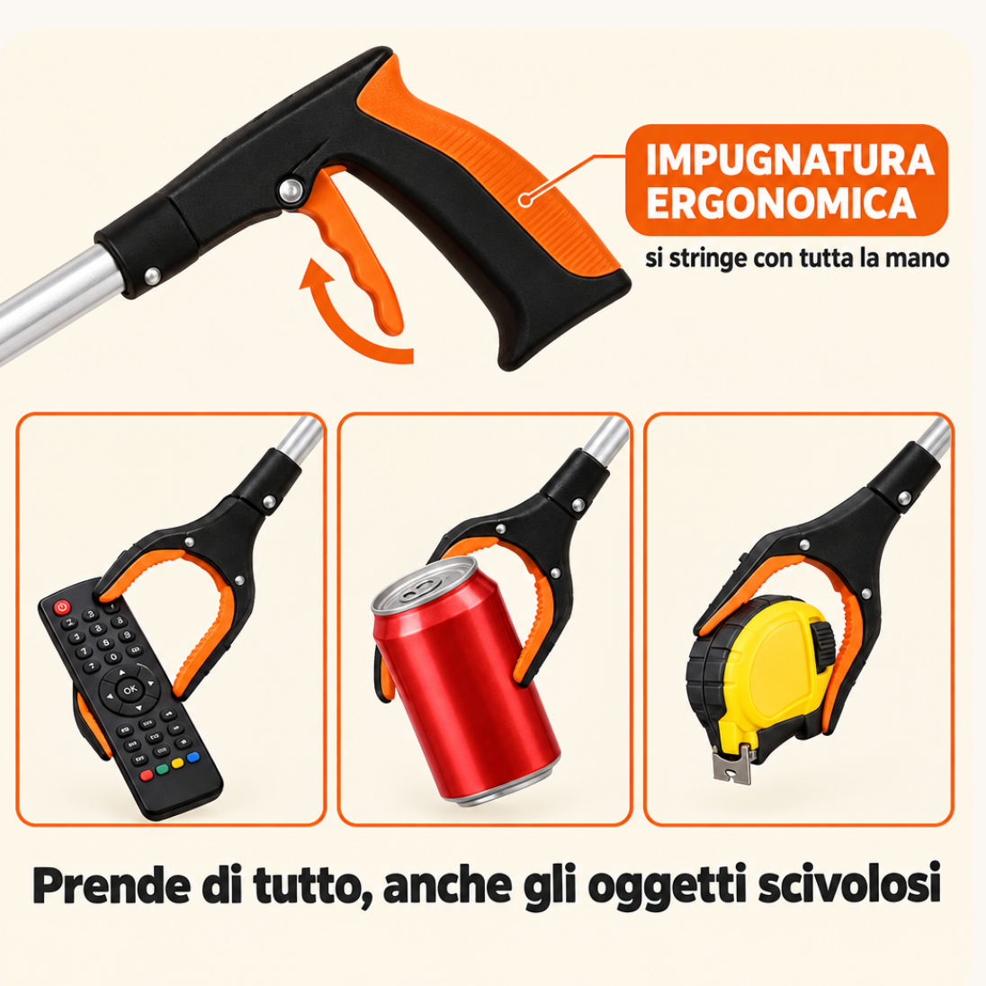 Pinza Prensile Pieghevole